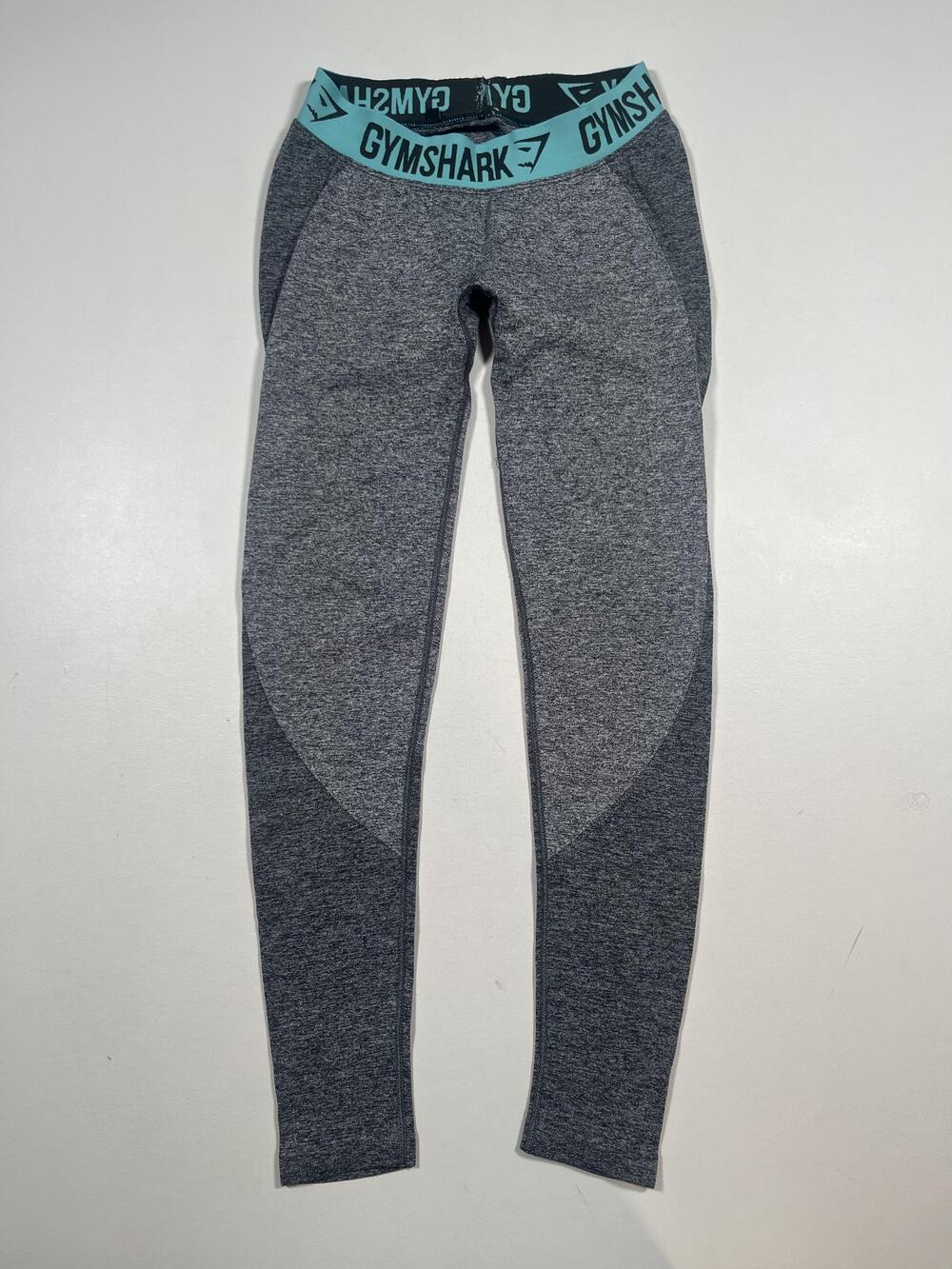 Gymshark Leggings Womens Small Gray Dry Ankle Seamless Elastic Waist Yoga